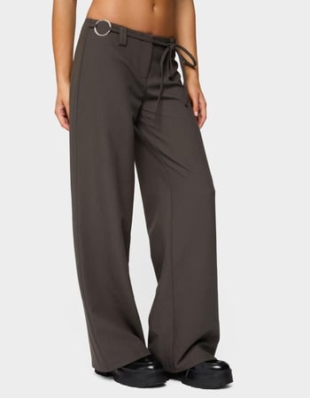 EDIKTED Raphael Tie Belt Pants Alternative Image