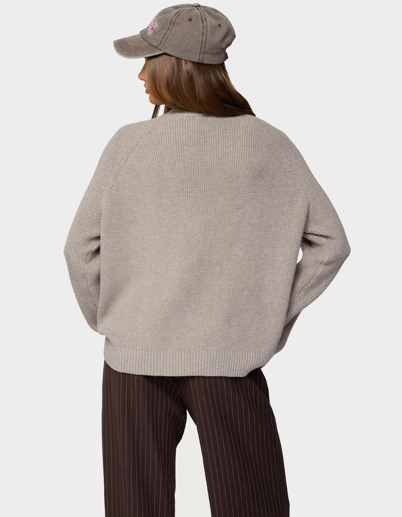 EDIKTED Lavonne Oversized Knit Raglan Sweater image number 2