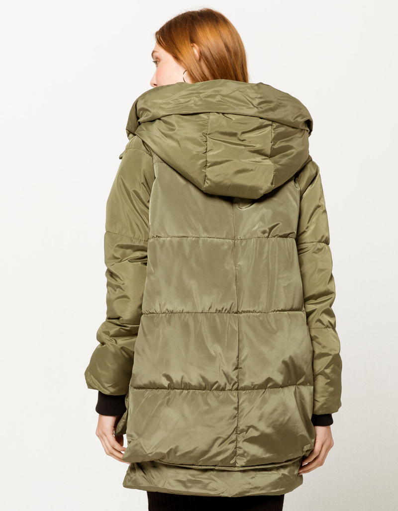 CI SONO Sherpa Hooded Olive Womens Parka image number 2