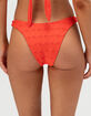 FULL TILT Texture High Leg Cheekier Bikini Bottoms image number 4