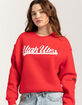 HYPE AND VICE University of Utah Womens Crewneck Sweatshirt image number 2