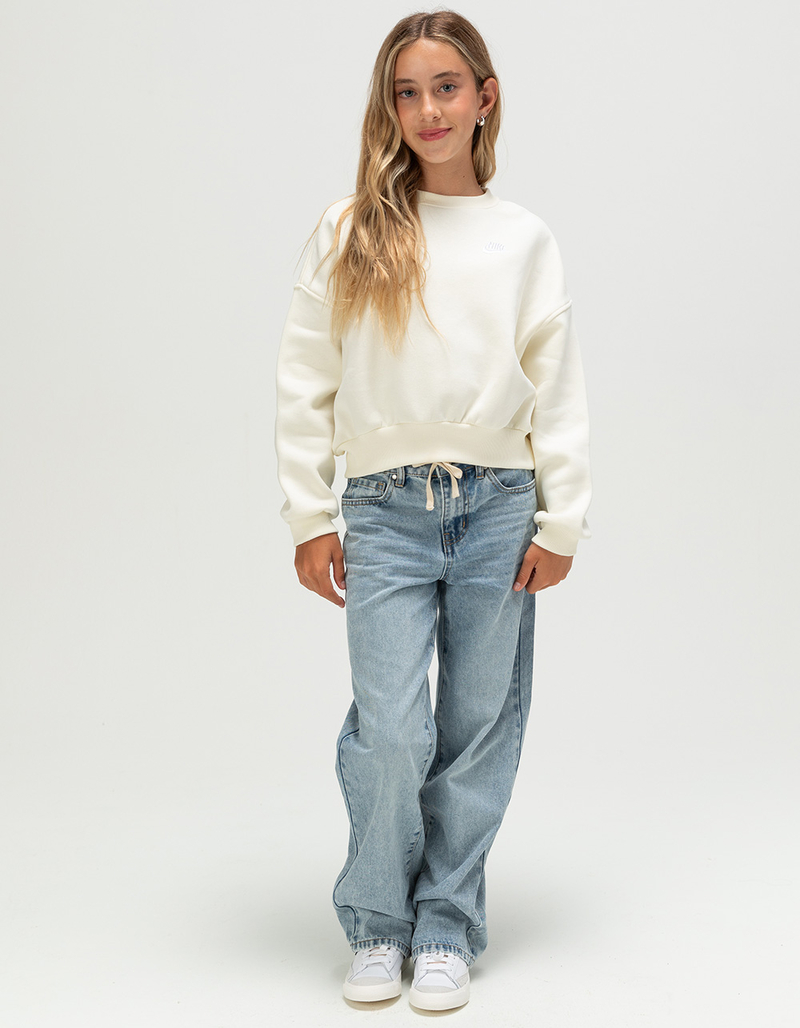 NIKE Sportswear Club Fleece Girls Boxy Crewneck Sweatshirt image number 5