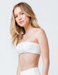 DIPPIN' DAISY'S Ivory Eyelet Bandeau Bikini Top image number 1