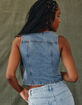 WEST OF MELROSE Womens Denim Vest image number 4
