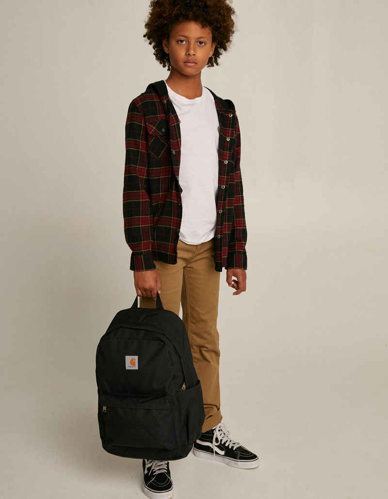 VANS Parkway Boys Plaid Hooded Flannel image number 4