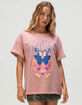 GIRL DANGEROUS Los Angeles Butterflies Womens Oversized Tee image number 1