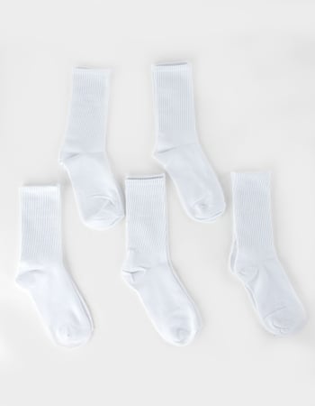 FULL TILT 5 Pack Womens Crew Socks Primary Image