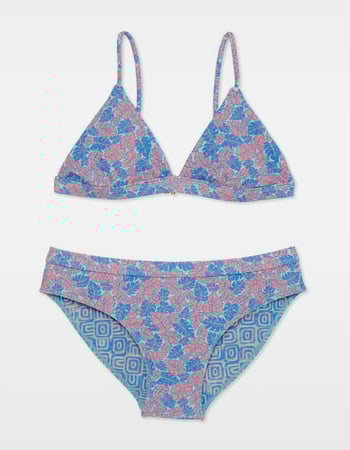 RAISINS Cloud Gazing Girls Reversible Triangle Top Bikini Set Alternative Image