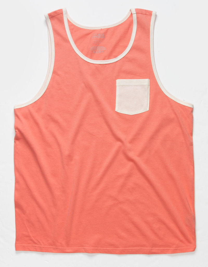 BLUE CROWN Mens Pocket Tank Top image number 0