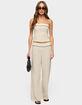 EDIKTED Dorine Contrast Woven Pants image number 5