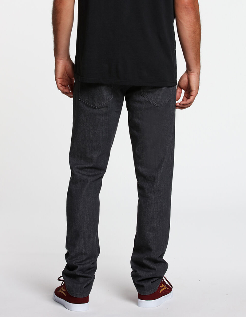 VOLCOM Vorta Mens Gray Denim Slim Straight Jeans image number 2