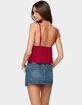 EDIKTED Kellyn Button Contrast Babydoll Top image number 3