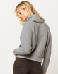 IVY & MAIN Shaker Knit Turtleneck Heather Gray Womens Sweater image number 3