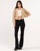 POOF Womens V Neck Button Front Cardigan image number 4