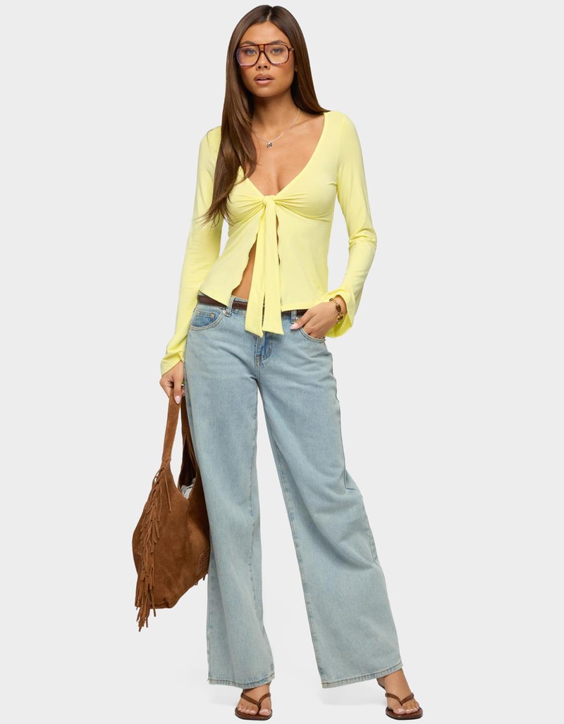 EDIKTED Scarlette Tie Front Top image number 4