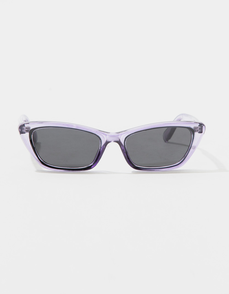 BLUE CROWN Rectangle Cat Eye Sunglasses image number 1