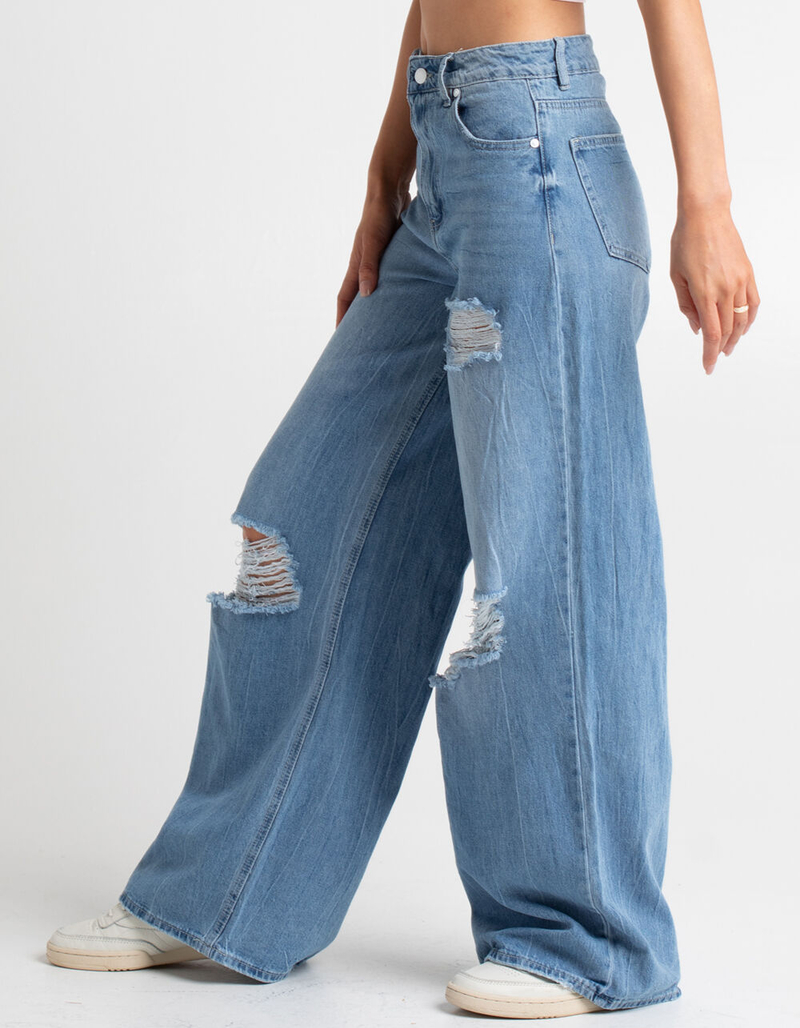 ALMOST FAMOUS Ultra High Rise Wide Leg Womens Jeans image number 2