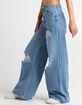 ALMOST FAMOUS Ultra High Rise Wide Leg Womens Jeans image number 3