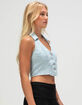 LEVI'S Bria Womens Denim Corset Halter Top image number 3