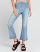 WEST OF MELROSE Flare And Square Pull On Womens Light Wash Jeans image number 2
