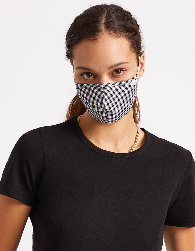BRIXTON Summer Weights Gingham Fashion Face Mask image number 4