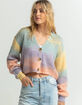 FULL TILT Womens Rainbow Cardigan image number 2