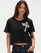 AFFLICTION Live Womens Crop Tee image number 2