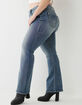 TRUE RELIGION Becca Big T Stitch Womens Bootcut Jeans image number 10