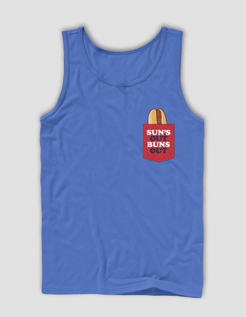 HOT DOG Sun's Out Buns Out Unisex Tank Primary Image