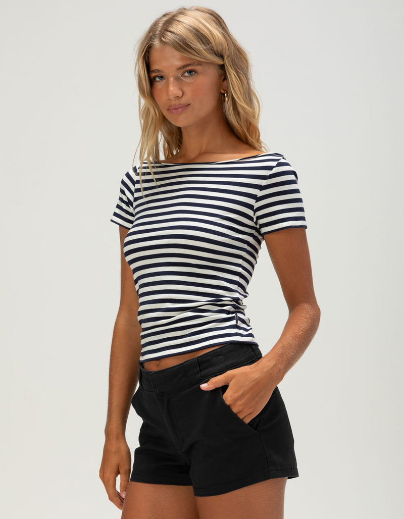 DICKIES Stripe Knit Womens Top image number 2