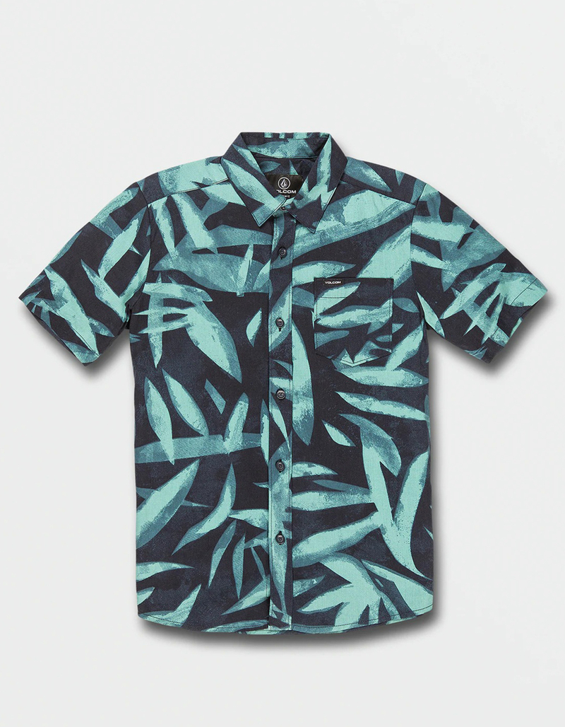 VOLCOM Echo Leaf Boys Button Up Shirt image number 0