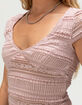 FULL TILT Womens Lace Top image number 2