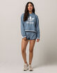 ADIDAS Active Icons Slate Blue Womens Crop Hoodie image number 4