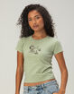 RSQ x Peanuts Camp Womens Baby Tee image number 2