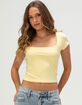 TILLYS Butter Soft Womens Square Neck Tee image number 1