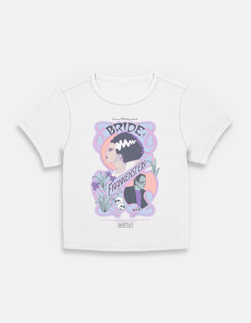 UNIVERSAL MONSTERS And Frankenstein Womens Baby Tee image number 0