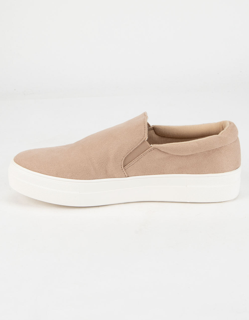 SODA Platform Womens Tan Slip-On Shoes image number 3