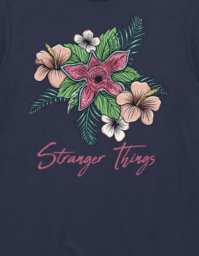 STRANGER THINGS Floral Things Unisex Tee image number 1