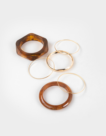 FULL TILT Multi Resin/Metal Bangle Set Primary Image