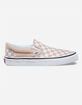 VANS Checkerboard Frappe & True White Classic Slip-On Womens Shoes image number 1