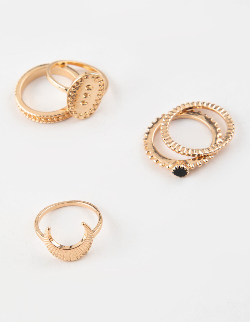 FULL TILT 5 Pack Coin & Moon Ring Set image number 0