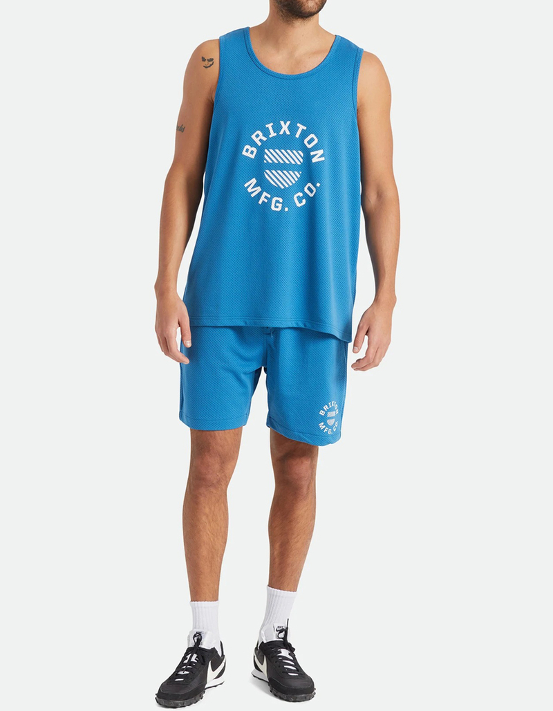 BRIXTON Shield Crest Mens Mesh Shorts image number 5