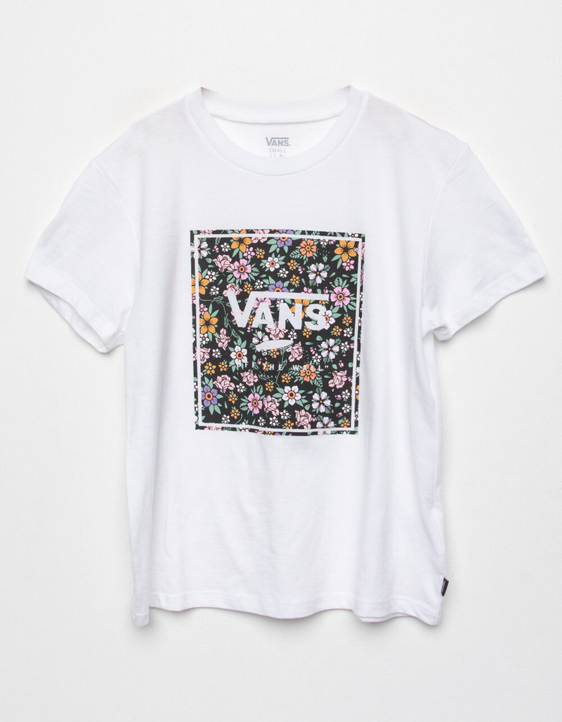 VANS Print Box Floral Girls Tee image number 1