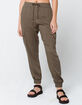 SKY AND SPARROW Cargo Womens Olive Jogger Pants image number 2