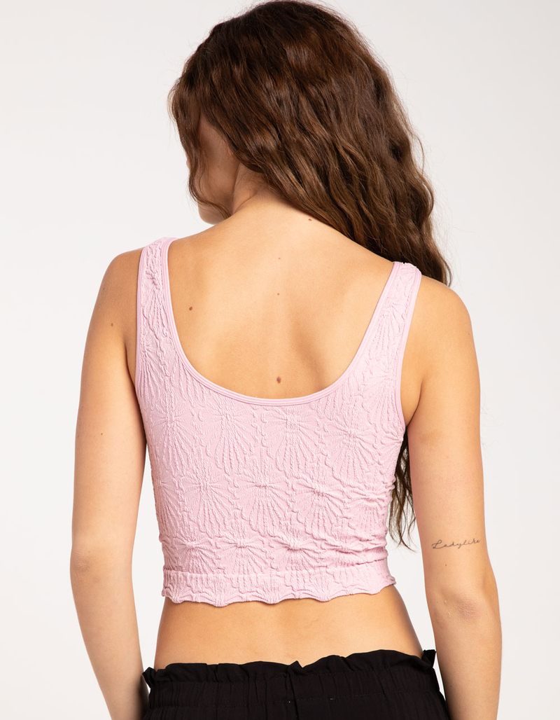 FULL TILT Seamless Textured V-Neck Womens Tank Top image number 2