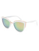FULL TILT Rosey White Cat Eye Sunglasses image number 1