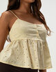 PATRONS OF PEACE Clarinda Womens Eyelet Top image number 3
