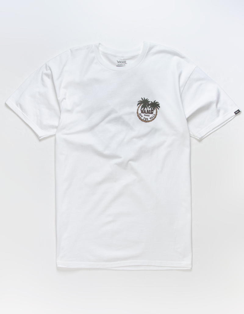 VANS Paradise Dual Palm Mens Tee WHITE Tillys