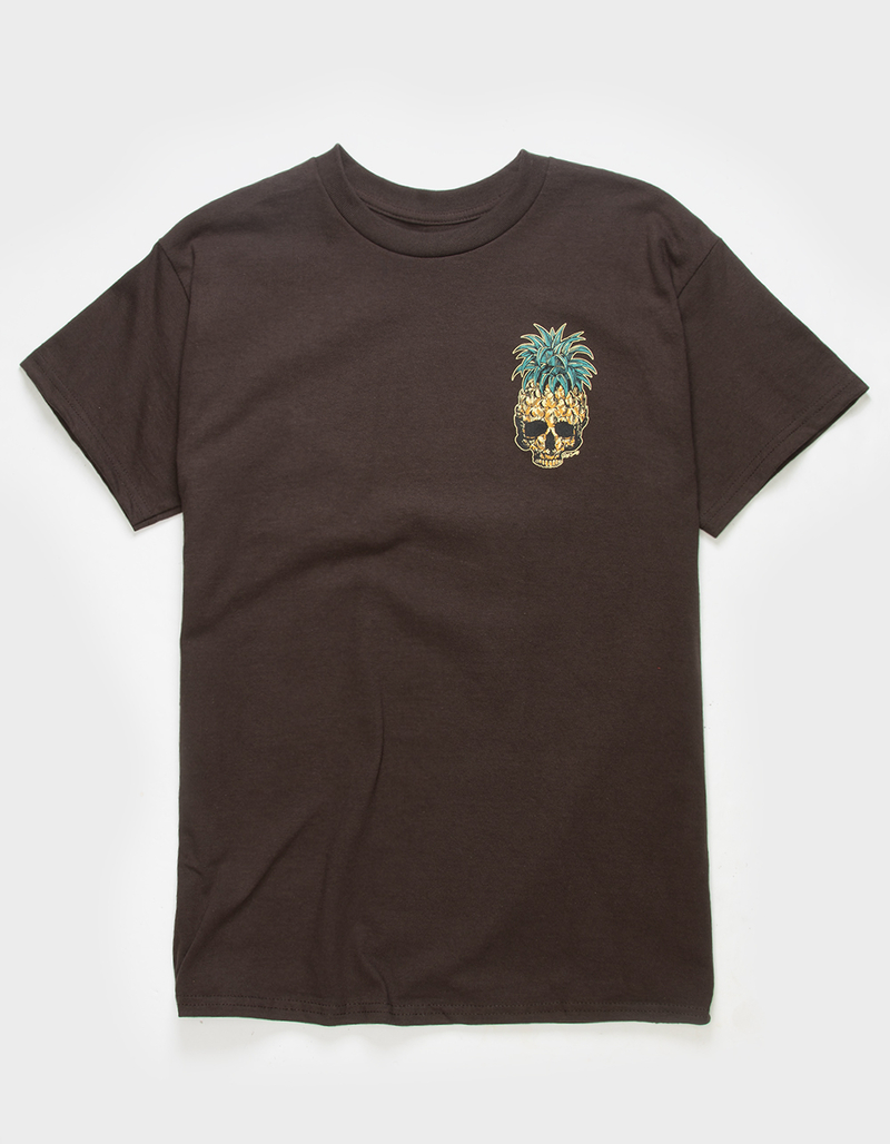 RIOT SOCIETY Pineapple Skull Mens Tee image number 0