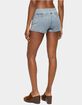 EDIKTED Zaida Stretchy Denim Micro Shorts image number 3